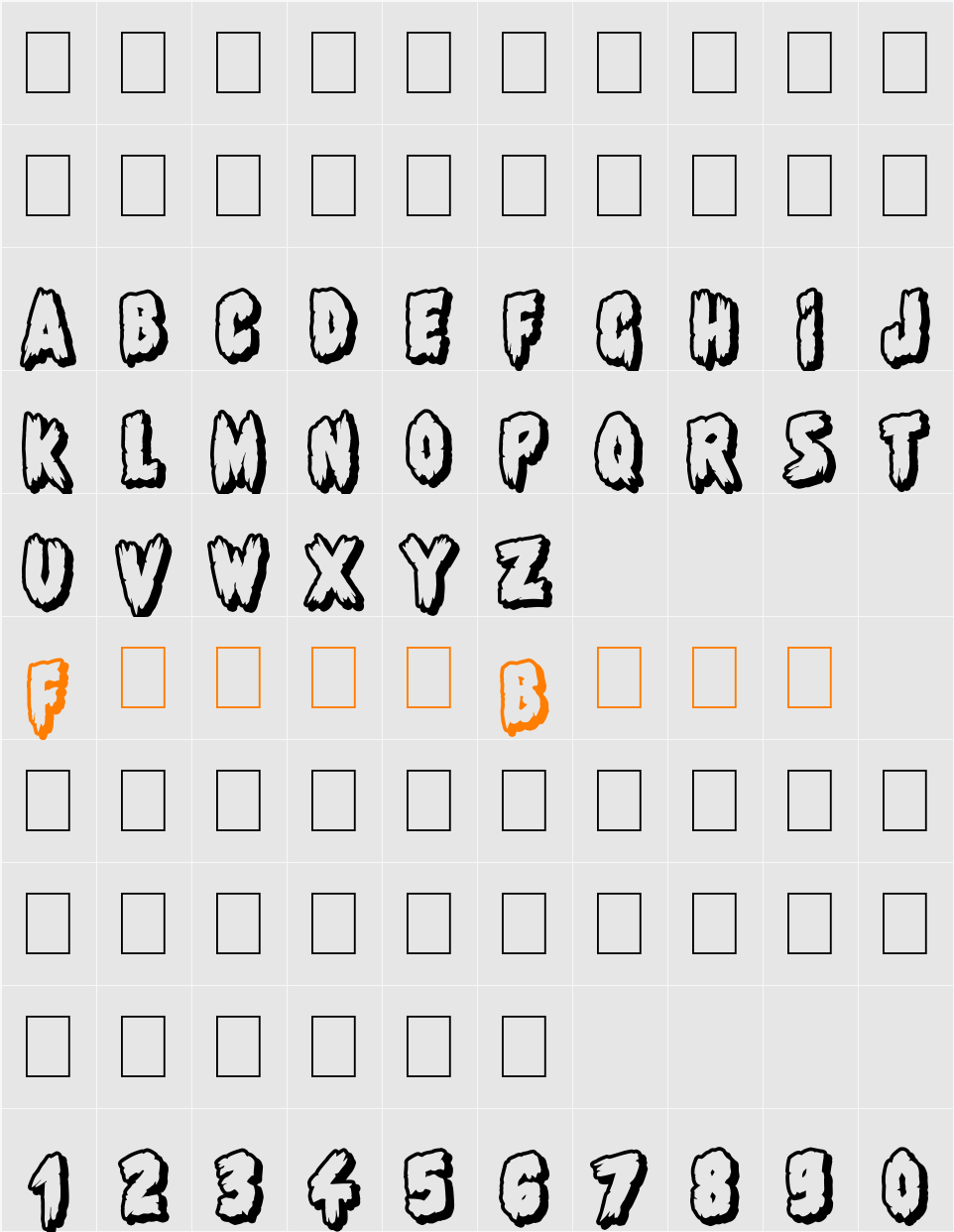 Shadow of the deads Character Map