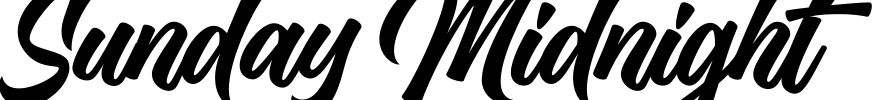 Sunday Midnight Font Image