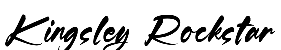 Kingsley Rockstar Font Image