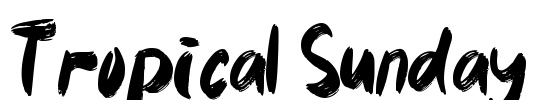 Tropical Sunday Font Image