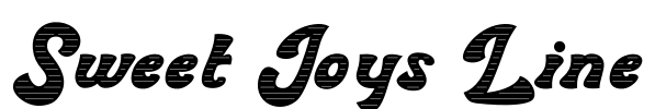 Sweet Joys Line Font Image