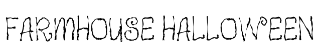 Farmhouse Halloween Font Image