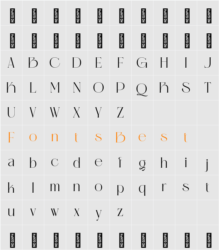 Black Aroug - Demo Version Character Map