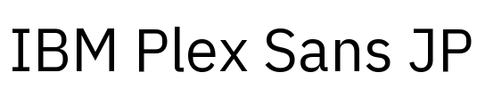 IBM Plex Sans JP Font Image