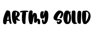 Artmy Solid Font Image