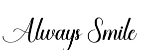 Always Smile Font Image