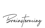 Brainstorming Font Image
