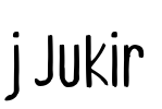 j Jukir Font Image