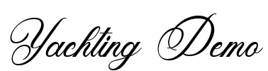 Yachting Demo Font Image