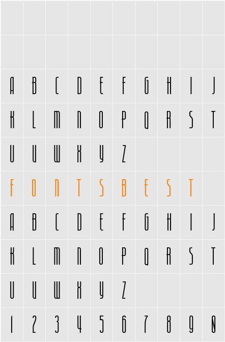 Vancouver Demo Character Map