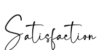 Satisfaction Font Image