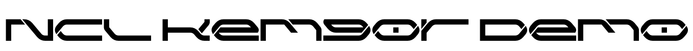NCL Kemgor Demo Font Image