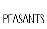 Peasants Font Image