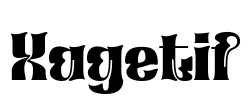 Xagetif Font Image
