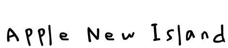 Apple New Island Font Image