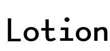 Lotion Font Image