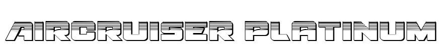 Aircruiser Platinum Font Image