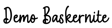 Demo Baskernite Font Image