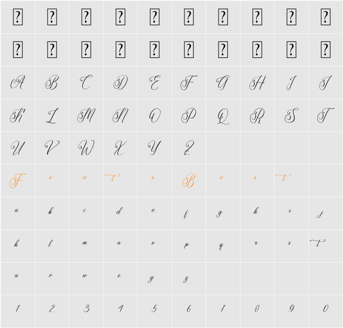 Mangithera Bountifulie Character Map