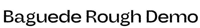 Baguede Rough Demo Font Image