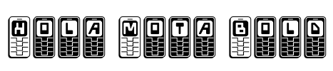Hola Mota Bold Font Image