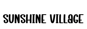 Sunshine Village Font Image