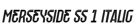 Merseyside SS 1 Italic Font Image