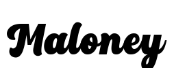Maloney Font Image