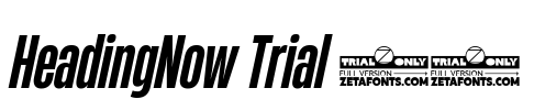 HeadingNow Trial 34 Font Image