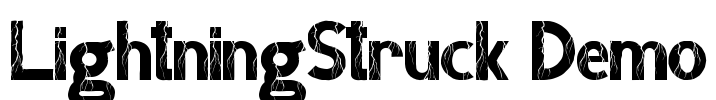 LightningStruck Demo Font Image
