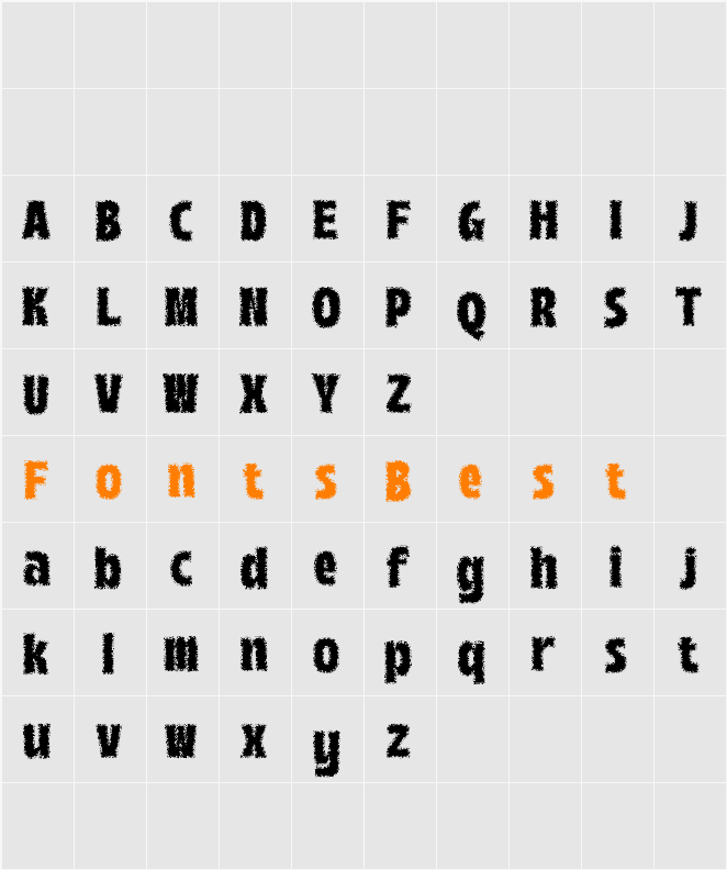 Boughy Unfocus Demo Character Map