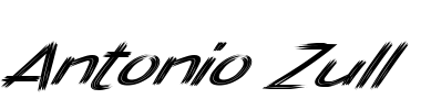 Antonio Zull Font Image
