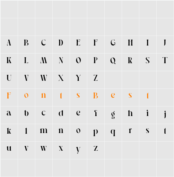 Pavon DEMO Character Map