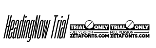 HeadingNow Trial 04 Font Image