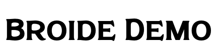 Broide Demo Font Image