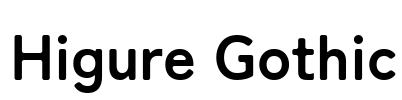 Higure Gothic Font Image