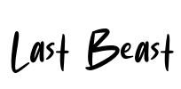 Last Beast Font Image