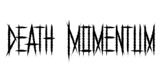 Death Momentum Font Image