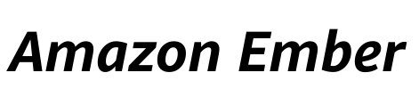 Amazon Ember Font Image