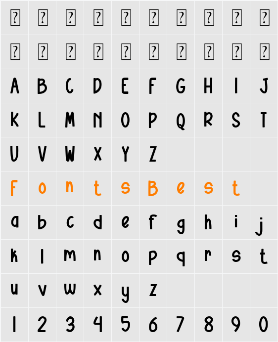 Quemo Character Map