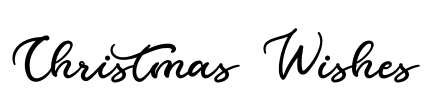 Christmas Wishes Font Image