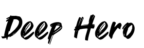 Deep Hero Font Image