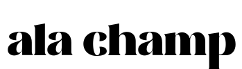 ala champ Font Image