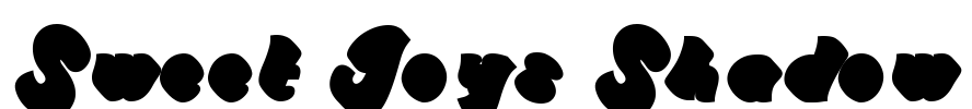 Sweet Joys Shadow Font Image
