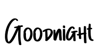 Goodnight Font Image