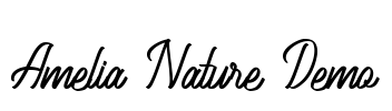 Amelia Nature Demo Font Image
