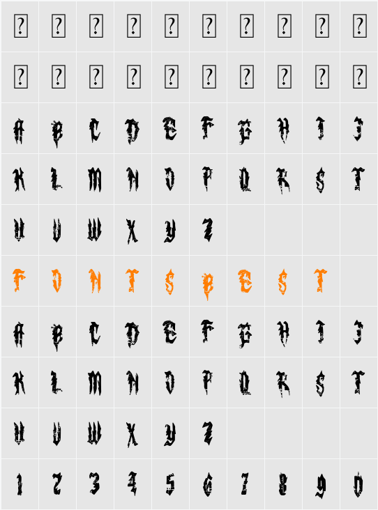 Lords of Dark Metal Character Map
