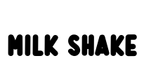 Milk Shake Font Image