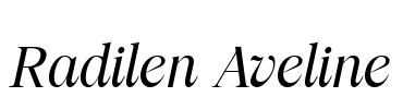 Radilen Aveline Font Image