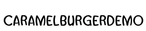 CaramelBurgerDemo Font Image